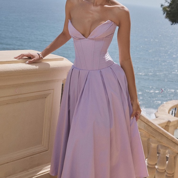 House of CB Dresses & Skirts - House of CB Lady Orchid Strapless Midi Dress XS